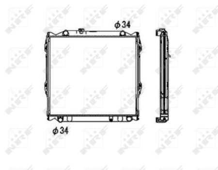 Radiator apa - Radiator motor potrivit TOYOTA 4 RUNNER III, LAND CRUISER 90 2.7/3.4 1995-2002
