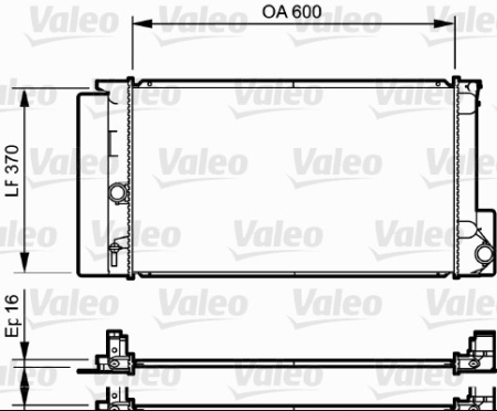 Radiator apa - Radiator motor potrivit TOYOTA AURIS, COROLLA, VERSO 1.3-2.2D 2006-2019