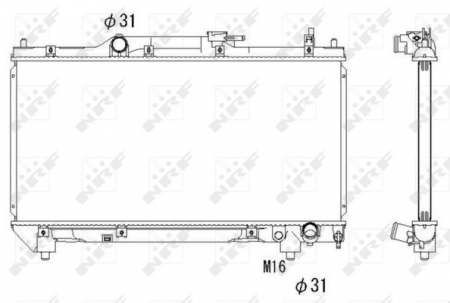 Radiator apa - Radiator motor potrivit TOYOTA AVENSIS 2.0