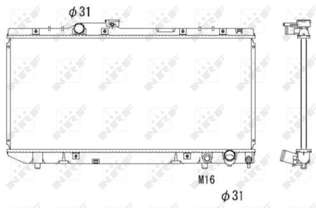 Radiator apa - Radiator motor potrivit TOYOTA CELICA 2.0 1985-1994
