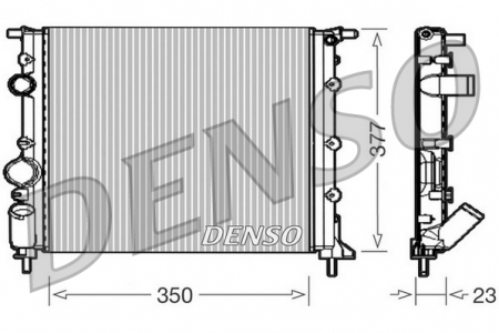 Radiator apa - Radiator motor potrivit TOYOTA CELICA, COROLLA 1.3-1.8