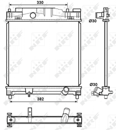 Radiator motor potrivit TOYOTA IQ; ASTON MARTIN CYGNET 1.0/1.3/1.33 [2]
