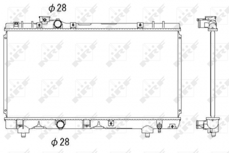 Radiator apa - Radiator motor potrivit TOYOTA PASEO 1.5