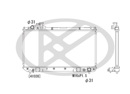 Radiator motor potrivit TOYOTA RAV 4 I 2.0 01.94-06.00 [1]