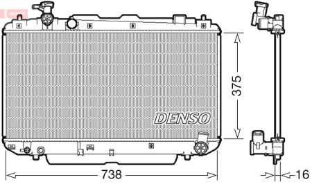 Radiator motor potrivit TOYOTA RAV 4 II 1.8/2.0 05.00-11.05 [1]