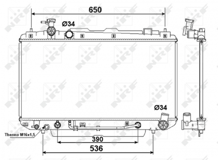 Radiator motor potrivit TOYOTA RAV 4 II 2.0 [2]