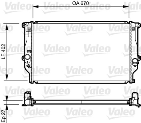 Radiator motor potrivit TOYOTA RAV 4 III 2.2D [2]