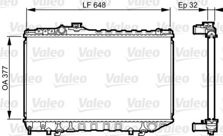 Radiator apa - Radiator motor potrivit TOYOTA SUPRA 3.0 01.86-04.93