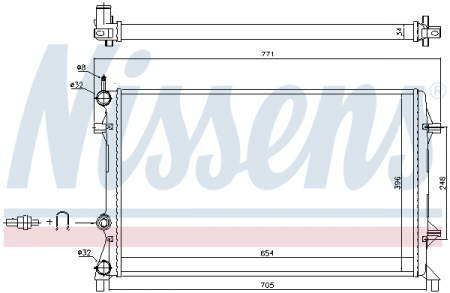 Radiator motor potrivit VW BEETLE, JETTA IV 2.5 [3]