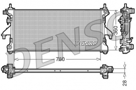 Radiator racire motor potrivit NISSAN CABSTAR, NT400 CABSTAR YD25DDTi-YD25K3LD-5MI dupa 2006 (fara rama) [2]