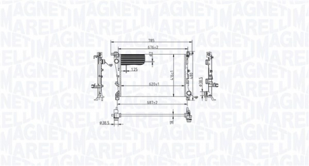 Radiator racire motor (manual) potrivit FIAT 500L 0.9-1.6D 09.12- [2]