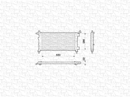 Radiator racire motor (manual) potrivit OPEL CORSA B 1.0/1.2 11.96-09.00 [0]