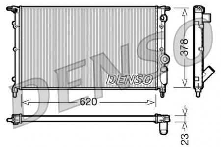 Radiator racire motor potrivit TOYOTA HIACE IV, HIACE V 2.5D dupa 2001 (manual) [2]
