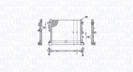 Radiator apa - Radiator racire motor potrivit ALFA ROMEO GIULIA, STELVIO 2.0/2.2D/2.9 dupa 2015