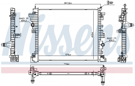 Radiator racire motor potrivit ALFA ROMEO GIULIA, STELVIO 2.0/2.2D/2.9 10.15- [2]