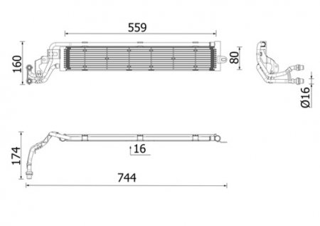 Radiator racire motor potrivit AUDI A3, Q3; CUPRA FORMENTOR, LEON, LEON SPORTSTOURER; SEAT LEON, LEON SPORTSTOURER, TARRACO; SKODA OCTAVIA IV, SUPERB III; VW GOLF VII, GOLF VIII, MULTIVAN T7 1.4H 05.1 [2]