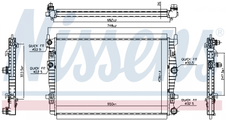 Radiator racire motor potrivit AUDI A3; SEAT LEON, LEON SPORTSTOURER; SKODA OCTAVIA IV; VW CADDY V, CADDY V/MINIVAN, GOLF VIII, TOURAN 1.0-2.0D 07.19- [4]