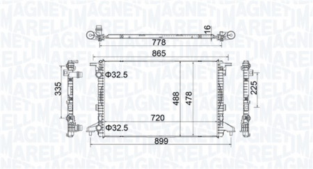 Radiator apa - Radiator racire motor potrivit AUDI A4 ALLROAD B9, A4 B9, A5, A6 C8 1.4-2.0H dupa 2015