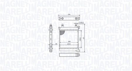 Radiator racire motor potrivit BMW 1 (F40), 2 (F45), 2 GRAN COUPE (F44), 2 GRAN TOURER (F46), 2 GRAN TOURER VAN (F46), X1 (F48), X2 (F39); MINI COUNTRYMAN (F60) 1.5/1.5H/2.0 03.14-