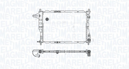 Radiator apa - Radiator racire motor potrivit CHEVROLET MATIZ, SPARK; DAEWOO MATIZ 0.8-1.2LPG