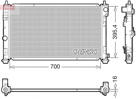 Radiator apa - Radiator racire motor potrivit CHRYSLER SEBRING; DODGE CALIBER; JEEP COMPASS, PATRIOT 2.0D dupa 2006
