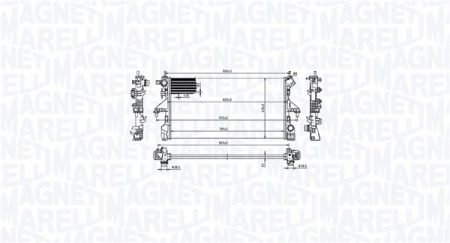 Radiator apa - Radiator racire motor potrivit CITROEN JUMPER II; PEUGEOT BOXER 2.0D/2.2D dupa 2015