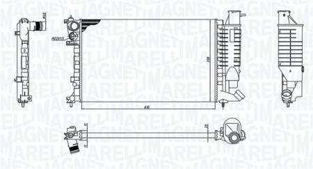 Radiator racire motor potrivit CITROEN SAXO, XSARA, ZX; PEUGEOT 306 1.1-2.0 [0]