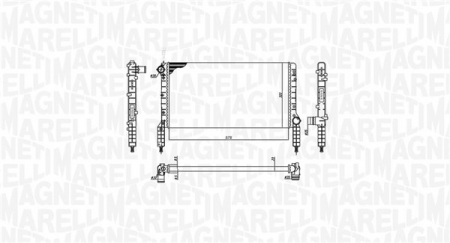 Radiator racire motor potrivit FIAT DOBLO, DOBLO/MINIVAN 1.2/1.6 dupa 2001 [1]