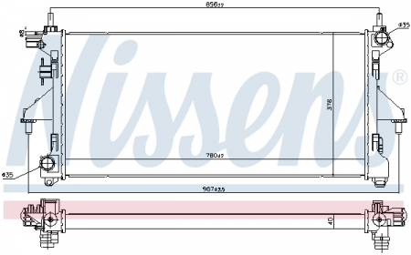 Radiator racire motor potrivit FIAT DUCATO 2.3D 07.06- [0]