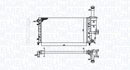 Radiator racire motor potrivit FIAT PUNTO 1.2/1.2CNG