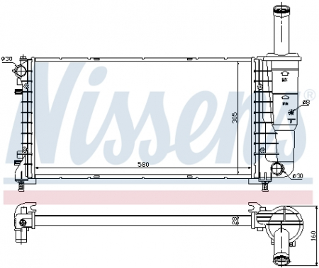 Radiator racire motor potrivit FIAT PUNTO 1.4 [0]