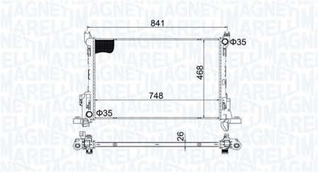 Radiator apa - Radiator racire motor potrivit FIAT TALENTO; NISSAN NV300; OPEL VIVARO B; RENAULT TRAFIC III 1.6D/2.0D dupa 2014