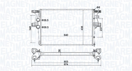 Radiator apa - Radiator racire motor potrivit IVECO DAILY V, DAILY VI 2.3D-Electric dupa 2011