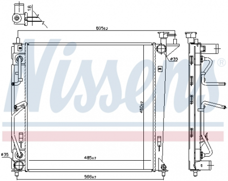 Radiator racire motor potrivit KIA CARENS IV 1.7D [2]
