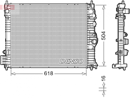 Radiator apa - Radiator racire motor potrivit KIA SPORTAGE IV 2.0D/2.0DH 2015-2022