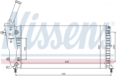 Radiator racire motor potrivit LANCIA Y 1.2 [0]