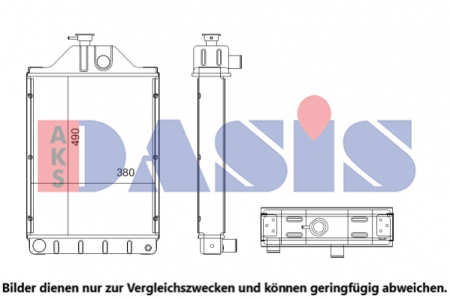 Piese Auto - Radiator racire motor potrivit MASSEY FERGUSON 285