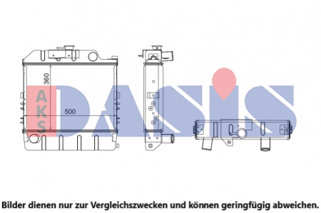 Piese Auto - Radiator racire motor potrivit MASSEY FERGUSON 3060