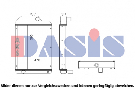 Piese Auto - Radiator racire motor potrivit MASSEY FERGUSON