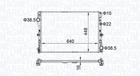 Radiator apa - Radiator racire motor potrivit MERCEDES C (A205), C (C205), C T-MODEL (S205), C (W205), CLS (C257), E (A238), E ALL-TERRAIN (S213), E (C238), E T-MODEL (S213), E (W213), GLC (C253) 1.6-3.0 dupa 2013