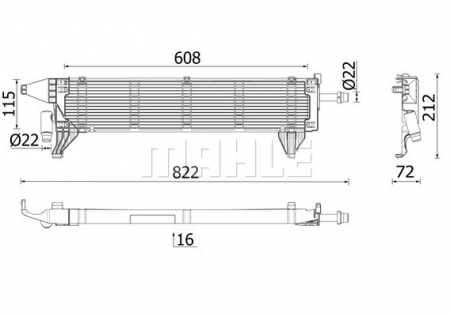 Piese Auto - Radiator racire motor potrivit MERCEDES CLS (C257), E (A238), E ALL-TERRAIN (S213), E (C238), E T-MODEL (S213), E (W213), GLC (C253), GLC (X253) 2.0DH/2.0H/3.0H 10.17-