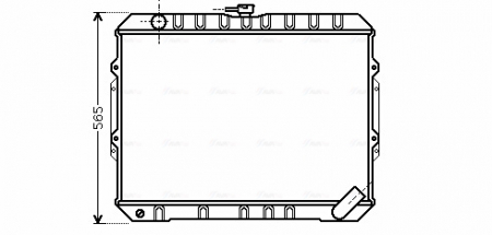 Radiator racire motor potrivit MITSUBISHI PAJERO II 2.5D 12.90-04.00 [2]