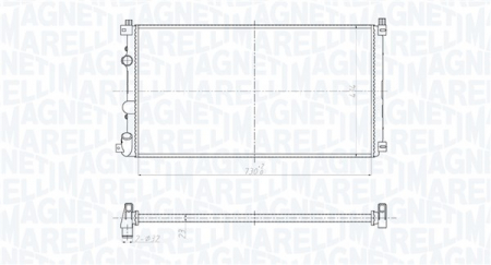 Radiator racire motor potrivit NISSAN INTERSTAR; OPEL MOVANO A; RENAULT MASTER II 1.9D-3.0D 07.98-