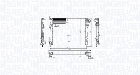 Radiator apa - Radiator racire motor potrivit NISSAN PRIMASTAR; OPEL VIVARO A; RENAULT TRAFIC II 2.0D dupa 2006