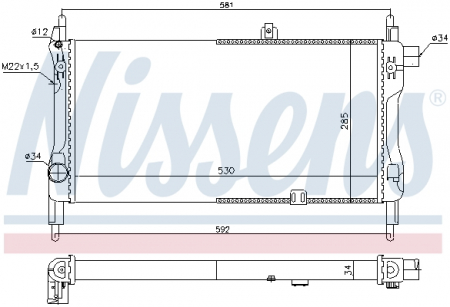 Radiator racire motor potrivit OPEL KADETT E, KADETT E COMBO 1.3 [0]