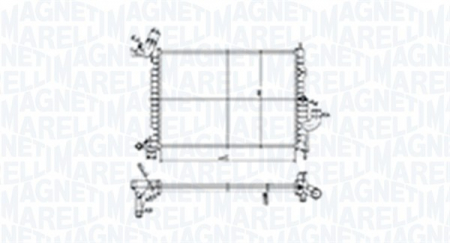 Radiator apa - Radiator racire motor potrivit OPEL VECTRA B 1.7D
