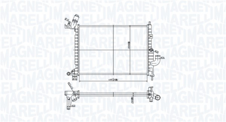 Radiator racire motor potrivit OPEL VECTRA B 1.7D [1]