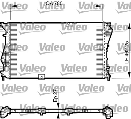 Radiator apa - Radiator racire motor potrivit OPEL VIVARO A; RENAULT TRAFIC II 2.0D