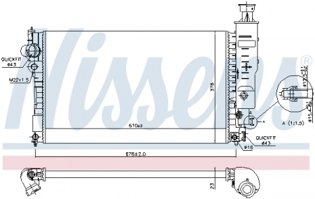 Radiator racire motor potrivit PEUGEOT 405 II 1.4-2.0 [0]