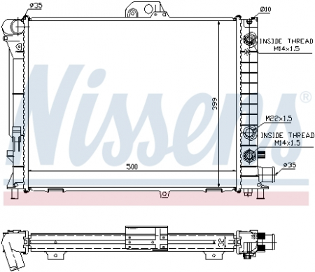 Radiator racire motor potrivit SAAB 9000 2.0/2.3/3.0 [0]